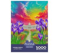 Fleur Puzzle 1000 Pièces Educa Jouet en Bois Cadeau Unique De l'art De La Décoration Bouquet Jeu Éducatif Challenge Toy pour Adultes Et Enfants À Partir De 12 Ans 70x50cm/1000pcs