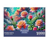 Fleur Puzzle 1000 Pièces Educa Jouet en Bois Divertissement Créatif Décoration Intérieure Bouquet Jeu Éducatif Challenge Toy Adultes & Enfants des 14 Ans 38x26cm/1000pcs