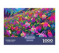 Fleur Puzzle 1000 Pièces Educa Jouet en Bois Jeu D'Intelligence Décoration Intérieure Bouquet Jeu Éducatif Challenge Toy Adultes Et Enfants À Partir De 14 Ans 70x50cm/1000pcs
