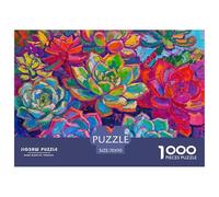 Fleur Puzzle 1000 Pièces Educa Jouet en Bois Jeu D'Intelligence Décoration Intérieure Bouquet Jeu Éducatif Challenge Toy Adultes & Enfants des 14 Ans 70x50cm/1000pcs