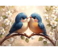 Fleur Puzzle 5000 Pieces Adultes Oiseau Puzzles Classiques Panorama Bois Difficile Impossible Geant Jigsaw Jeu éducatif Défi Jouet pour Enfants et Adulte dès 14 Ans Cadeau Homme Femme Boxed P-980