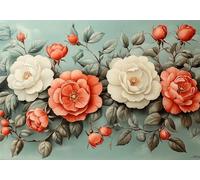 Fleur Puzzle 5000 Pieces Adultes Pivoine Puzzles Classiques Panorama Bois Difficile Impossible Geant Jigsaw Jeu éducatif Défi Jouet pour Enfants et Adulte dès 14 Ans Cadeau Homme Femme Boxed P-814