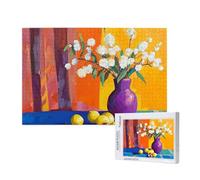 Fleur Puzzle 5000 Pièces Adultes Puzzle Citron Classique, Activite Manuelle Adulte, Puzzles de Jeu Stimulants, Puzzles impossible, Enjoy Activités de défi Familial pour Ies Soirées de Jeu,p501t