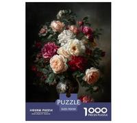 Fleur Puzzles 1000 Pièces Cadeau Unique intéressant Jeu Éduchatif Challenge Toy À De Qualité Supérieure Peinture Art pour Adultes Enfants 70x50cm/1000pcs