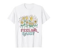 Fleur rétro hippie marguerite années 70 esthétique mignon mode T-Shirt