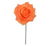 Fleur rose accessoire pour cheveux (orange)
