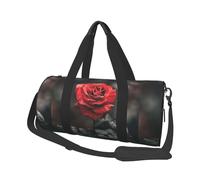 Fleur Rose Imprimée, Sac de Voyage de Grande capacité, Sac à Main Rond, Sac de Voyage de Sport, fourre-Tout, Sac de Fitness