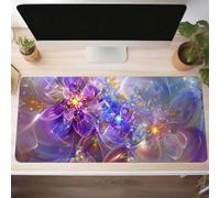 Fleur Rose Tapis de Souris de Jeu, 100 x 40cm XXL Tapis Souris Gaming Grand, Antidérapant Étanche, iExtended Long Clavier Mouse Pad XXL, Accessoire Bureau, pour Gamer, Ordinateur, PC PjY10521 L-G