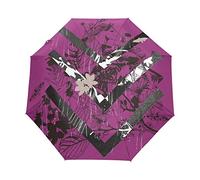 Fleur Sauvage De Cheval Parapluie Pliable Pliant à Ouverture Automatique Parapluies Pliant Coupe-Vent pour Voyager Plage Femmes Enfants Homme Fille