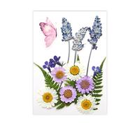 Fleur séchée Naturelle pour Marque-Pages, Fabrication de Bougies, Bijoux, Feuilles de Fleurs séchées pressées Naturelles pour Fleurs Artisanales Faites à la Main, Ensemble condensé