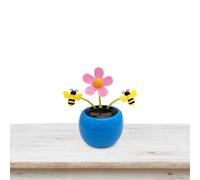 Fleur solaire heureuse, décoration de tableau de bord de voiture avec énergie, portable pour tableau de bord, voiture, bureau, chambre