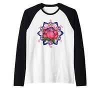 Fleur spirituelle Bouddhiste Prana Art Lotus Mandala Manche Raglan