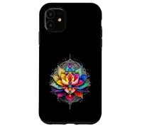 Fleur Spirituelle Yoga 7 Chakra Lotus Mandala Équilibre Énergie Coque pour iPhone 11
