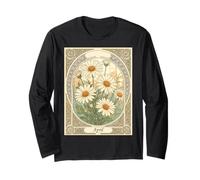 Fleur stylisée du Mois de Naissance du Mois d'avril Manche Longue