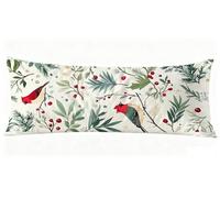 Fleur Taie Oreiller 50x180 cm Simple Housse Traversin 180 x 50 cm Set de 1 Coussin Grossesse, Douce et Confortable avec Fermeture éclair Invisible Oreiller de Corps pour Canapé Lit Coussin Long J0-522