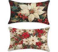 Fleur Taie Oreiller 50x80 Les Fruits Coussin Canape Lot de 2 Velours Housse Coussin Coussins Canapé, Taie d'oreiller Rectangulaire Coussins Décoratifs Exterieures Imperméable, Decoration Maison z-376