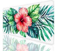 Fleur Tapis de Souris XXL 1200 x 600 mm,Grand Tapis de Souris Jungle Design avec Bords Cousus 3mm,Mouse Pad Gaming Accessoire Bureau Desk Decoration,Imperméable Résistant à Usure Lavable,Gifts,o-171