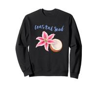 Fleur Tropicale Coco Coco Plage Vibe Esthétique Femme Sweatshirt