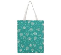 Fleur Verte Tote Bag En Toile Femme Sac À Main Grand Sac À Bandoulière Pour Voyage Shopping 38×46cm