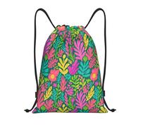 Fleur Verte Vive Sac Unisexe Sac De Piscine Randonnée Pochette pour Plein École Téléphone 36X42Cm