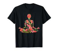 Fleur Yoga Lotus Pose Méditation Zen Mindfulness Pièce T-Shirt