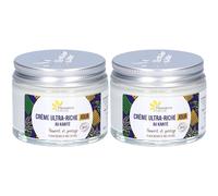 FLEURANCE Crème Ultra-Riche Jour Karité Pour La Peau 2x50 ml