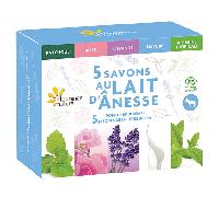 Fleurance Nature Coffret 5 Savons au Lait d'Ânesse Bio