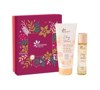 FLEURANCE NATURE - Coffret cadeau agrumes fleurs blanches : parfum l'eau des délices + gel douche