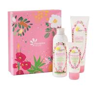 Fleurance Nature- Coffret Rose Délicate Bio- Eau micellaire demaquillante 200ml- Crème hydratante visage 50ml- lait corporel 150ml- Certifié Bio Cosmos Ecocert- Coffret Cadeau femme original -21624