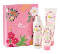 Fleurance Nature Coffret Rose Délicate Bio Eau Micellaire 200ml/Crème Visage 50ml/Lait Corps 150ml