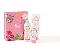 Fleurance Nature- Coffret Rose Délicate Bio- Eau micellaire demaquillante 200ml- Crème hydratante visage 50ml- lait corporel 150ml- Certifié Bio Cosmos Ecocert- Coffret Cadeau femme original -21624