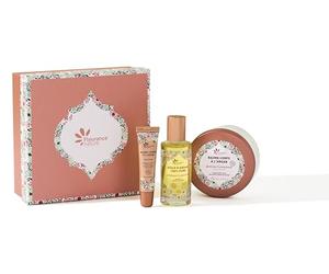 Fleurance Nature- Coffret Trésor du Maroc à l'Argan- Huile d'argan 100% Pure-Baume Corporel à l'Argan- Baume à Lèvres à L'argan- Certifié Bio Fabriqué en France Coffret Cadeau Soin Beauté Visage 24585