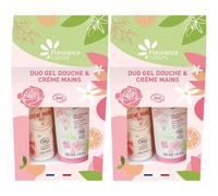 Fleurance Nature Duo Gel Douche et Crème Mains Rose 2x1 pc(s)