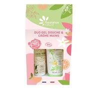Fleurance Nature Duo gel douche verveine + crème mains verveine bio