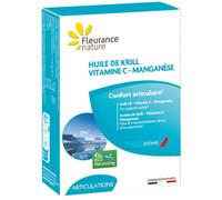 Fleurance Nature Huile De Krill Vitamine C Manganèse 30 Gélules