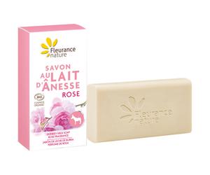 Fleurance Nature Savon Au Lait D'Ânesse Rose 100g