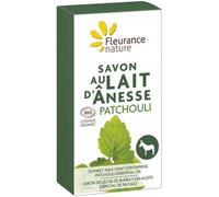 Fleurance Nature Savon Lait d Ânesse Patchouli Bio 100 g - Pains de savon - Pharmacie en ligne LaSante.net
