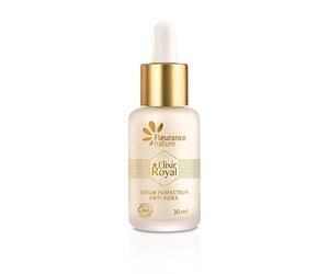 Fleurance Nature | Sérum Perfecteur Anti-Rides Bio | Gelée Royale | 30 ml | Elixir Royal | Gelée royale + Acide hyaluronique pour hydrater | Effet liftant et tenseur | Cosmétique certifié bio