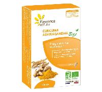 Fleurance Nature - Tonus et vitalité - Curcuma ashwagandha Bio - 15 cps
