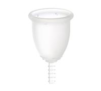 Fleurcup - Blanc Transparent - Coupe Menstruelle - 1 Petite Taille // Seul Cup Fabrication 100 % Française.