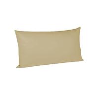 fleuresse Colours 9100-4580 taie d'oreiller 40 x 80 cm en Satin de Coton mako, 100% Couleur Bordeaux Coton avec Fermeture éclair -, Satin, Sable, 40 x 80 cm