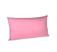 Fleuresse Mako-Satin Housse de coussin 40x80cm uni avec fermeture éclair Lot de 2 4070 rose