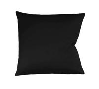 fleuresse Mako Satin Taie d'oreiller Colours Uni 40x40 cm Noir