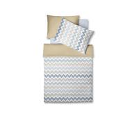 FLEURESSE Satin Bettwäsche MODERN LIFE 70x90cm / 140x200cm Sand & Sky vert clair