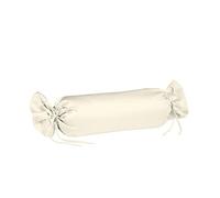 Fleuresse Taie de traversin Couleurs Satin Uni 9100-2610, Satin Mako 40x15 cm Couleur Naturel, 100% Coton