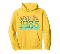Fleuri Fille 1985 Anniversaire 40 Ans Femme Sweat à Capuche