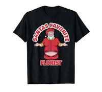Fleuristes préférés du Père Noël T-Shirt Graphique avec Valeur, Homme, Noir, M