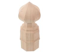 Fleuron en Bois Simple pour Escalier, Hôtels et Mâts, Beige
