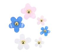 Fleurs 3d pour Ongles en Résine, Mini Breloques Décoratives | Or et Argenté Perles Métalliques, Pose Facile, Usage Salon ou Maison pour Débutants et Artistes