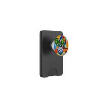 Fleurs abstraites dans Un Vase Bleu et Blanc d'après Joan Miró PopSockets PopWallet pour MagSafe